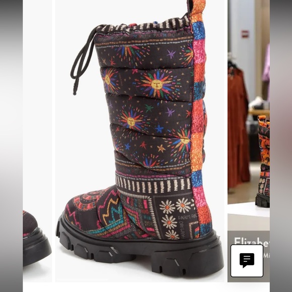 FARM RIO 🌿Tall Lug Sole Puffer Boot - Picture 2 of 8